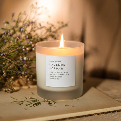 Lavender + Cedar - Signature Candle - The Sunflower Store Co