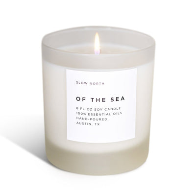 Of The Sea - Signature Candle (Eucalyptus + Lavender + Peppermint) - The Sunflower Store Co