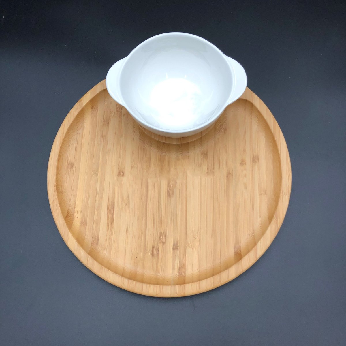 Bamboo And Fine Porcelain Set For Single Serve Soup Or Cereal Or Your Favorite Dessert - The Sunflower Store Co