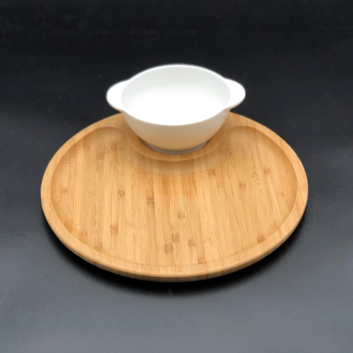 Bamboo And Fine Porcelain Set For Single Serve Soup Or Cereal Or Your Favorite Dessert - The Sunflower Store Co