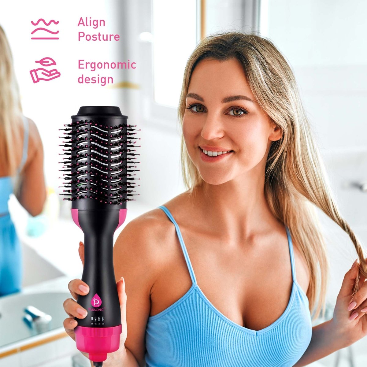 Style - on - the - Go Bundle – Cordless Hair Straightener & One Step Volumizer Brush for Sleek, Voluminous Hair Anytime, Anywhere - The Sunflower Store Co