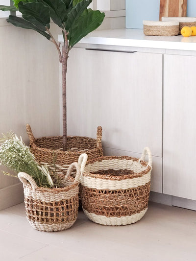 Ula Mesh Basket - Natural - The Sunflower Store Co