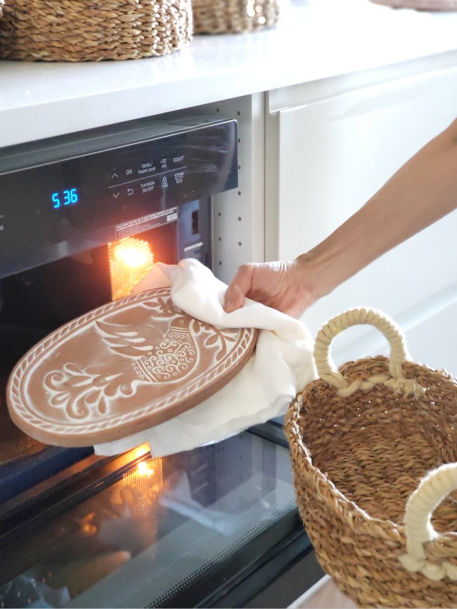 Bread Warmer & Basket Gift Set with Tea Towel - Bird Oval - The Sunflower Store Co