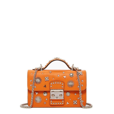 SUSU Studded Small Leather Crossbody Bag Orange Purse Cute Handbag Women's Handbag - The Sunflower Store Co