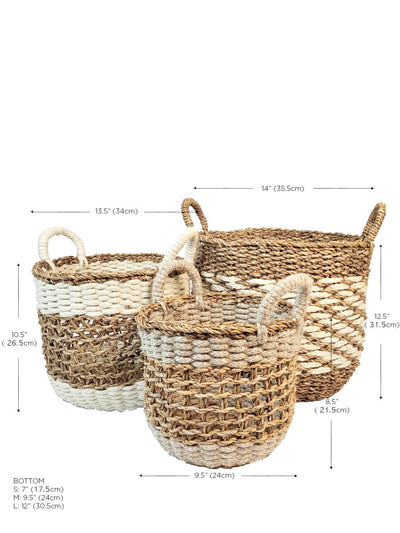 Ula Mesh Basket - Natural - The Sunflower Store Co