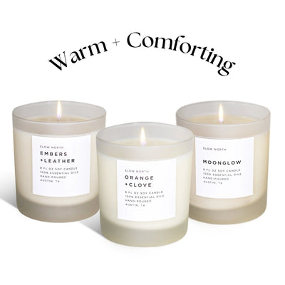 Warm + Comforting Trio - Signature Candle Bundle - The Sunflower Store Co