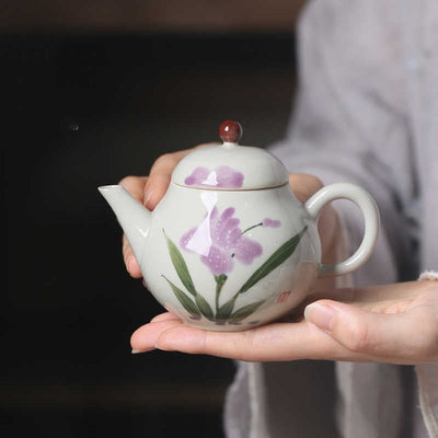 Hand Painted Underglaze Porcelain Teapot - The Sunflower Store Co