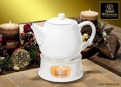 Set Of 3 White Warming Stand 5" inch | 13 Cm - The Sunflower Store Co