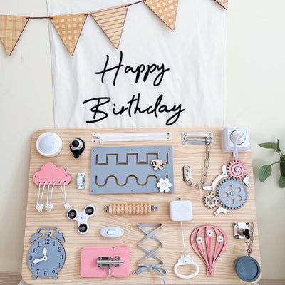 Baby Busy Board Finished DIY Accessories Teaching Aids - The Sunflower Store Co