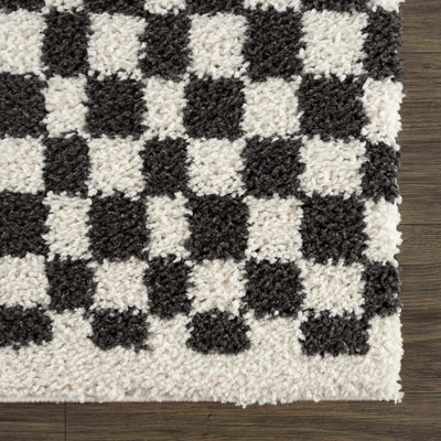 Kieu Black & White Checkered Area Rug - The Sunflower Store Co