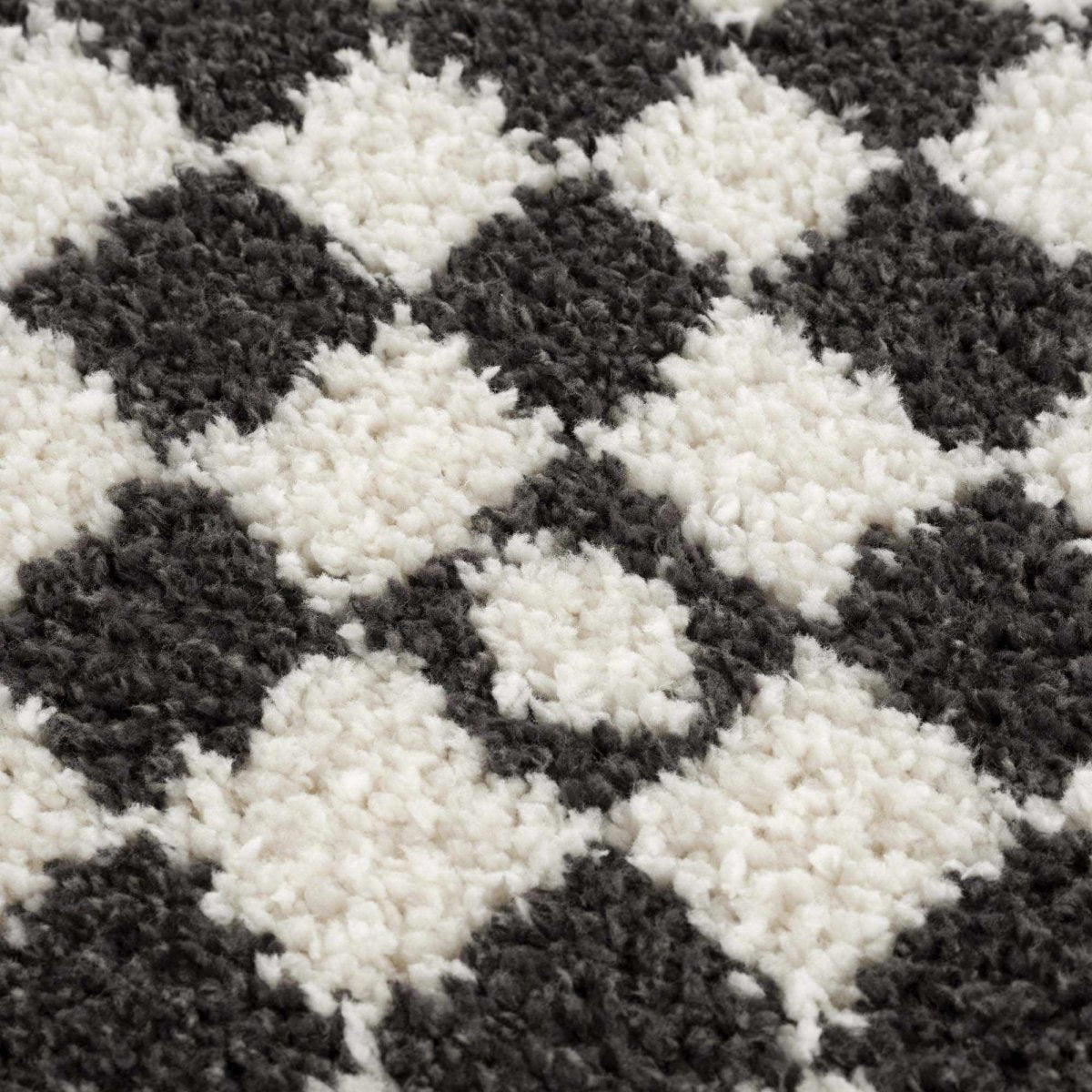 Kieu Black & White Checkered Area Rug - The Sunflower Store Co
