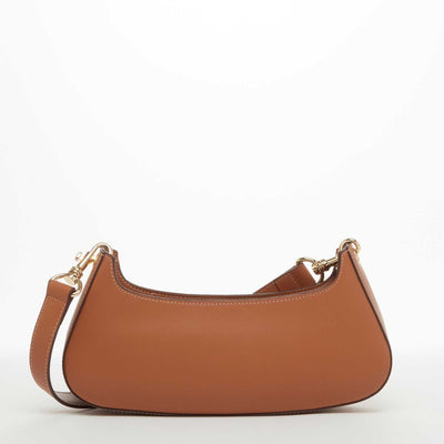 SUSU Leather Baguette Bag Brown Purse 90s Small Shoulder Bag Y2K Underarm Bag Trendy Handbag - The Sunflower Store Co