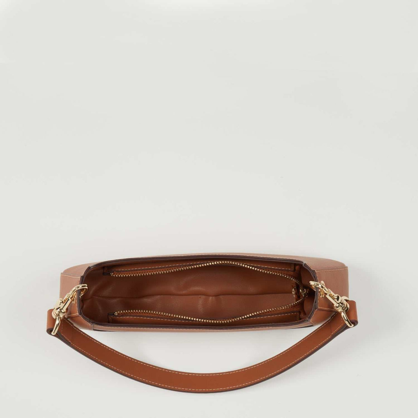SUSU Leather Baguette Bag Brown Purse 90s Small Shoulder Bag Y2K Underarm Bag Trendy Handbag - The Sunflower Store Co