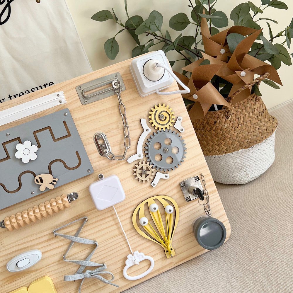Baby Busy Board Finished DIY Accessories Teaching Aids - The Sunflower Store Co