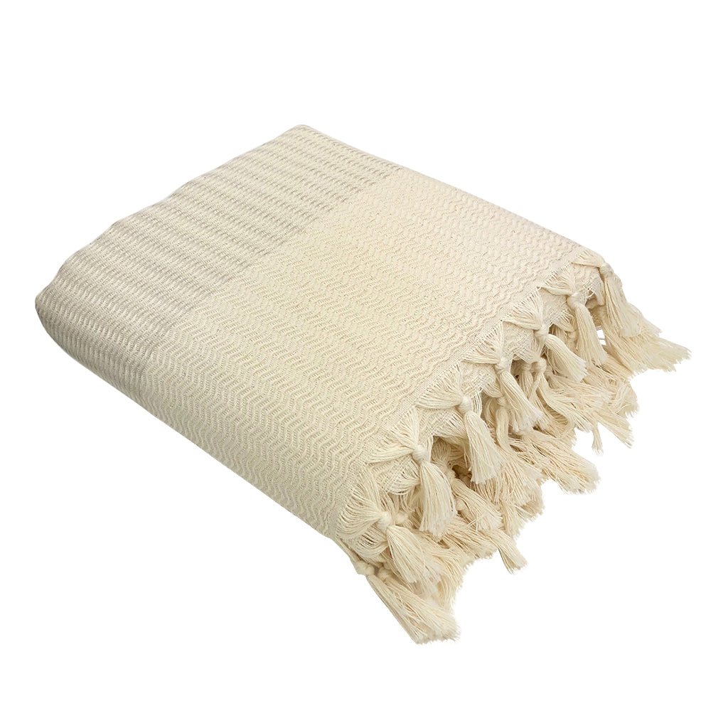 Plush Wavy Turkish Throw - The Sunflower Store Co