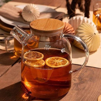 Thermo Glass Teapot 54 Fl Oz | High temperature and shock resistant - The Sunflower Store Co