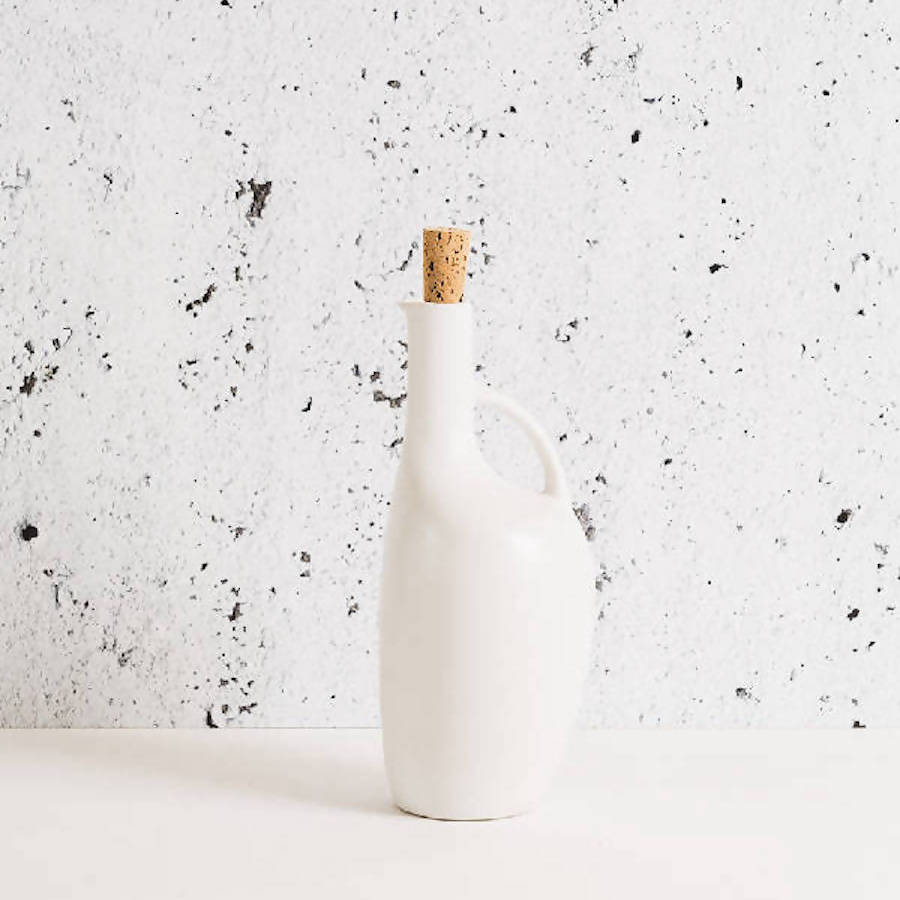 Stoneware Olive Oil Bottle | Canard 34oz - The Sunflower Store Co