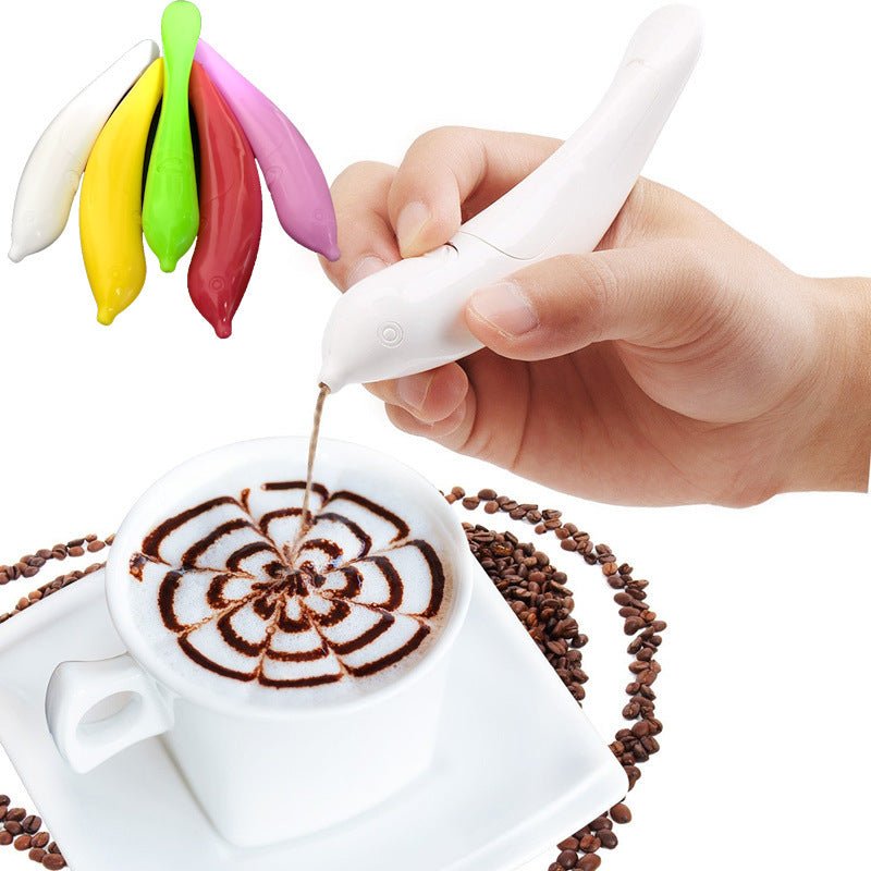 Pen Electric Seasoning Coffee Carved Pen Flower Maker Bird DIY Cake Baking Tools - The Sunflower Store Co