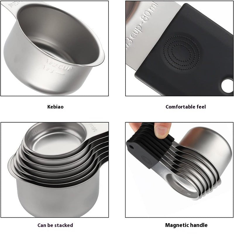 Stainless Steel Measuring Cup Measuring Spoon With Scale Plate - The Sunflower Store Co