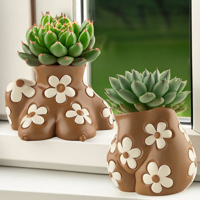 Creative Resin Body Art Flowerpot Home Home Decor - The Sunflower Store Co