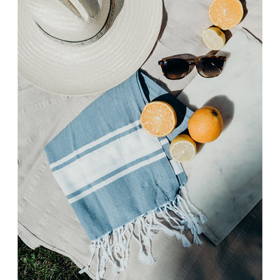 Essential Stripe Turkish Hand Towel - The Sunflower Store Co