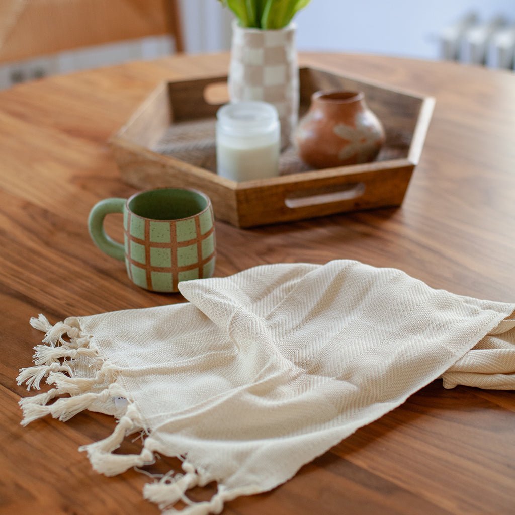 Herringbone Turkish Hand Towel - The Sunflower Store Co