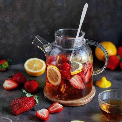 Thermo Glass Teapot 54 Fl Oz | High temperature and shock resistant - The Sunflower Store Co