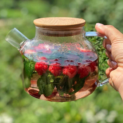 Thermo Glass Teapot 32 Fl Oz | High temperature and shock resistant - The Sunflower Store Co