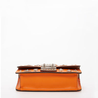 SUSU Studded Small Leather Crossbody Bag Orange Purse Cute Handbag Women's Handbag - The Sunflower Store Co