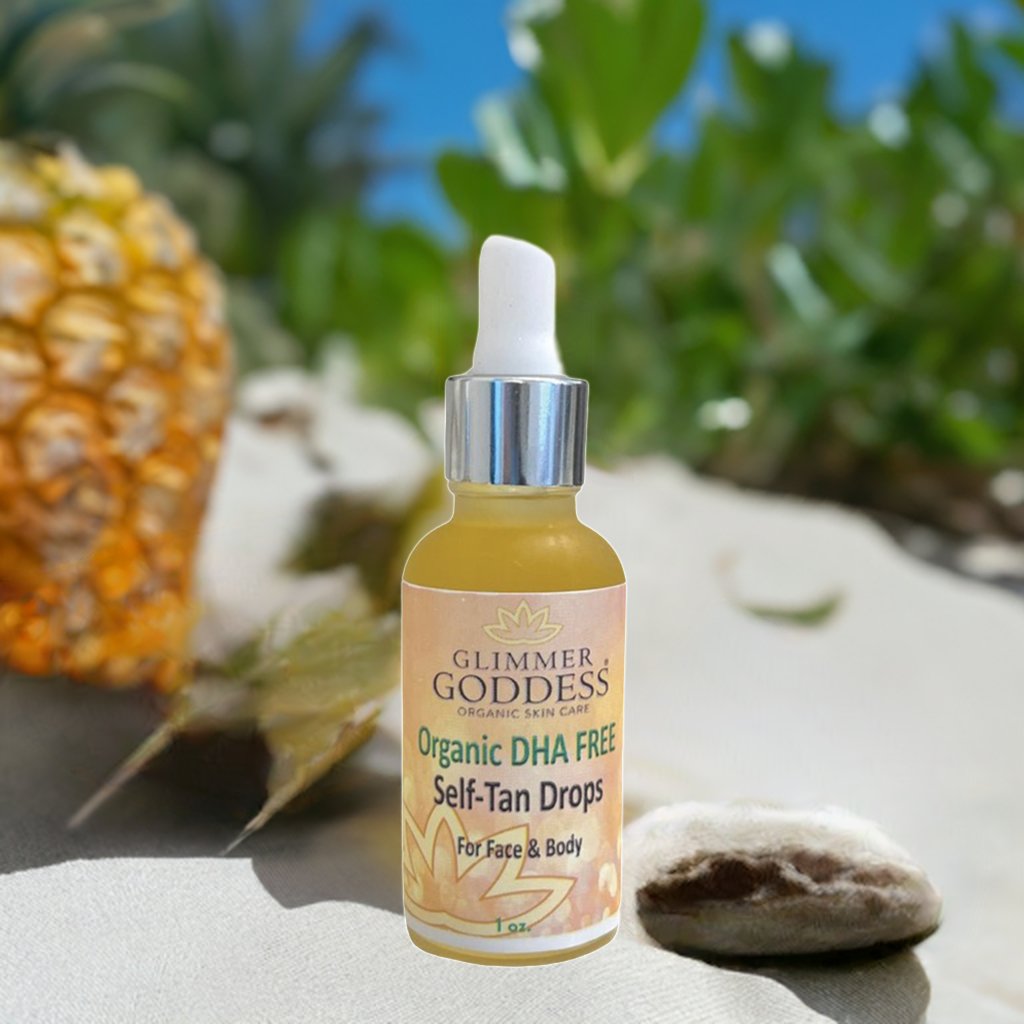 Organic DHA FREE Tanning Drops for Face & Body 1 oz. - The Sunflower Store Co