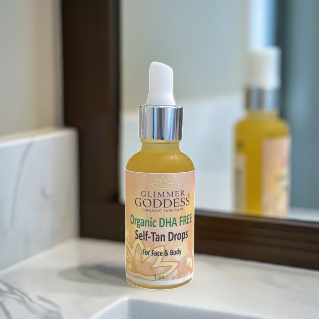 Organic DHA FREE Tanning Drops for Face & Body 1 oz. - The Sunflower Store Co