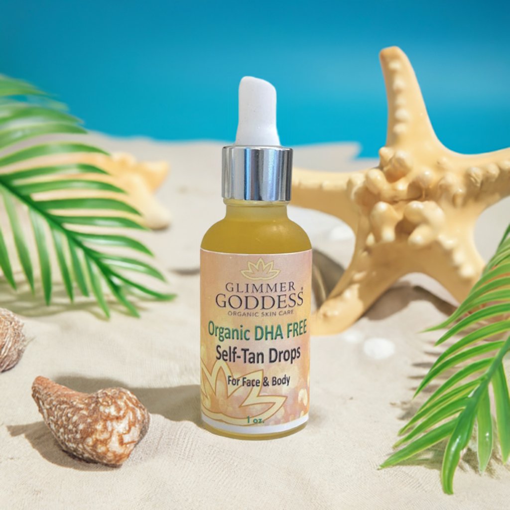 Organic DHA FREE Tanning Drops for Face & Body 1 oz. - The Sunflower Store Co