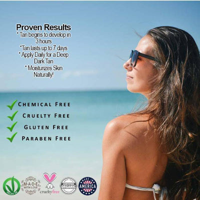 Organic DHA FREE Self Tanner For A Sun - Kissed Glow - The Sunflower Store Co