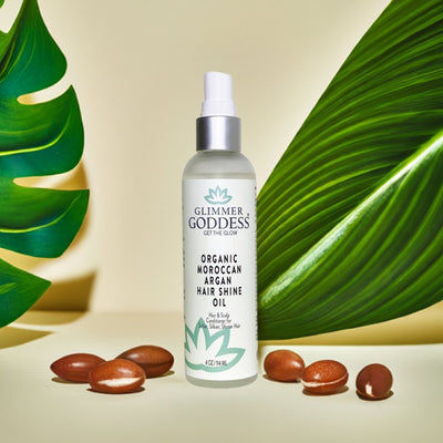 Organic Moroccan Argan Oil Hair Shine Spray - The Sunflower Store Co