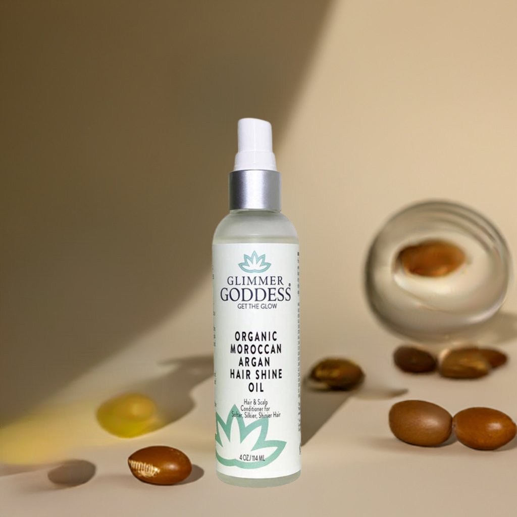 Organic Moroccan Argan Oil Hair Shine Spray - The Sunflower Store Co