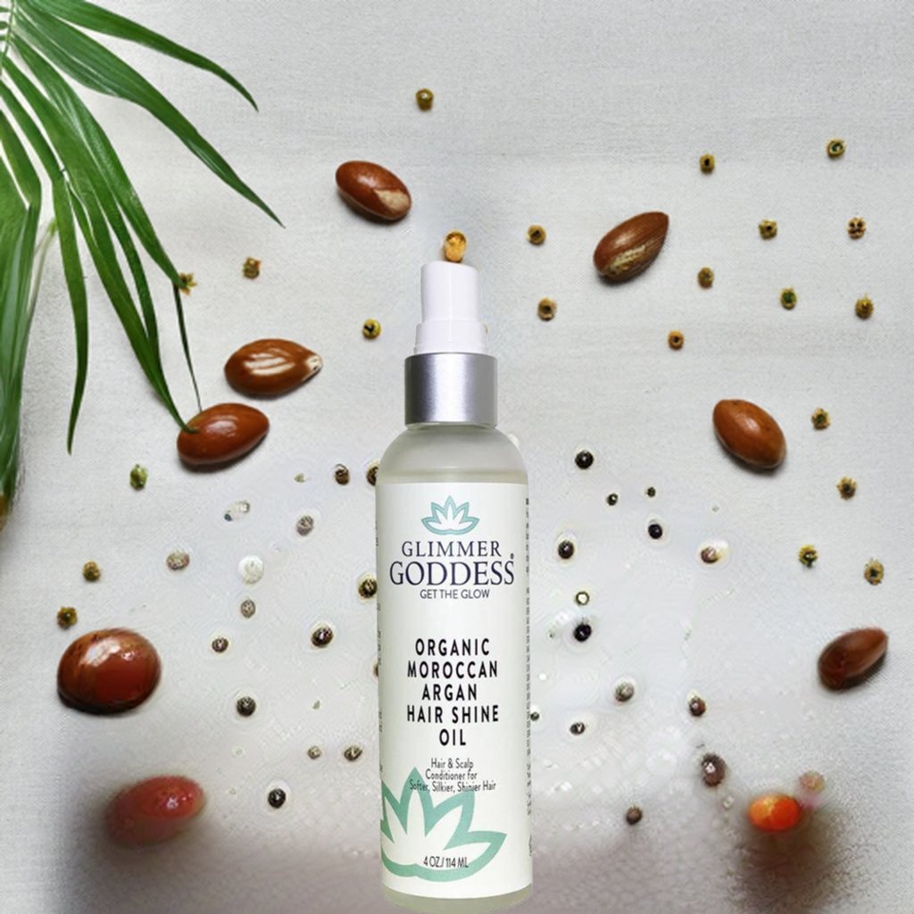 Organic Moroccan Argan Oil Hair Shine Spray - The Sunflower Store Co