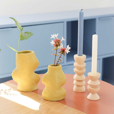 Fluxo Ceramic Vase - Small Pistachio Green - The Sunflower Store Co