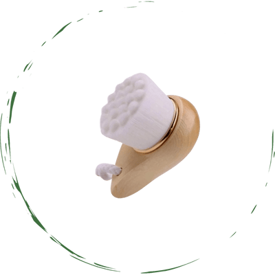 Facial Brush with Bamboo Handle - The Sunflower Store Co