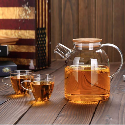 Thermo Glass Teapot 54 Fl Oz | High temperature and shock resistant - The Sunflower Store Co