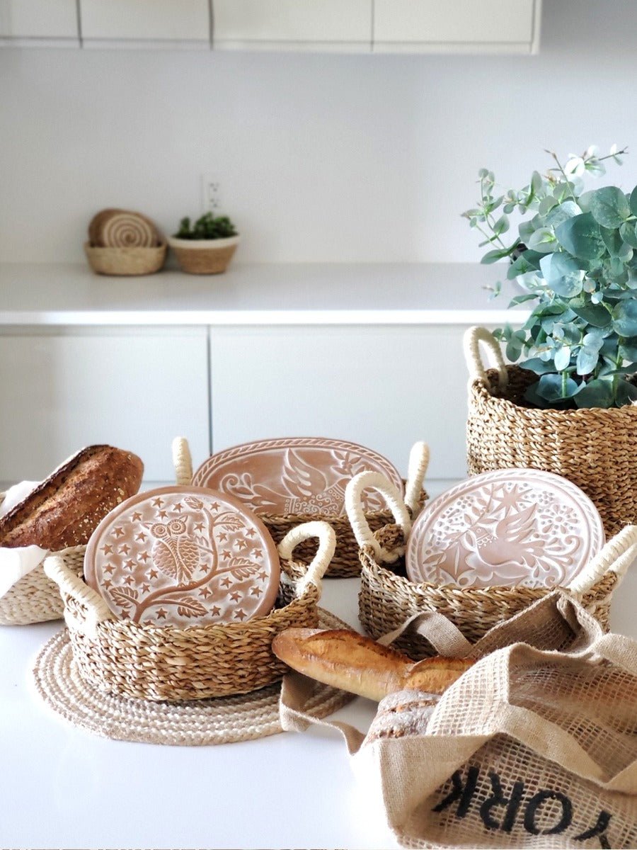 Bread Warmer & Basket - Bird Oval - The Sunflower Store Co