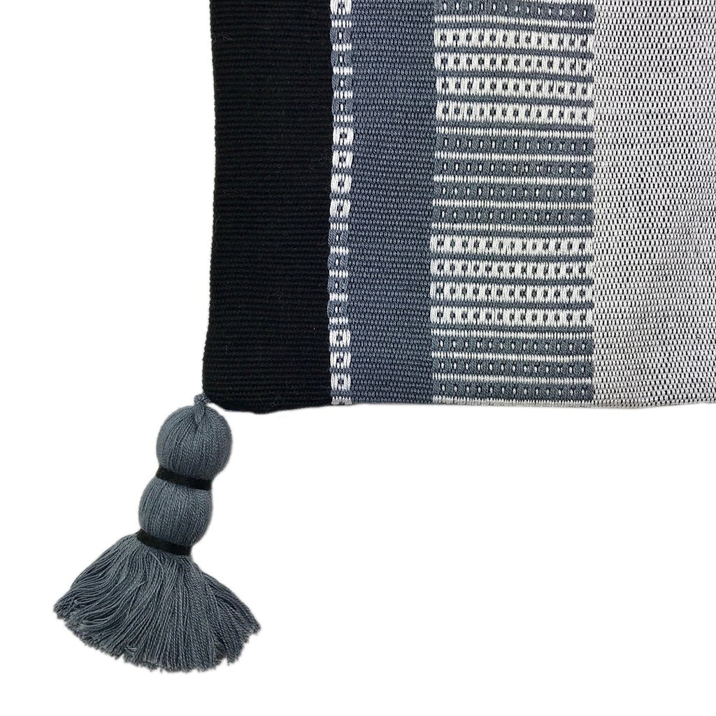 Black Striped Backstrap Clutch - The Sunflower Store Co
