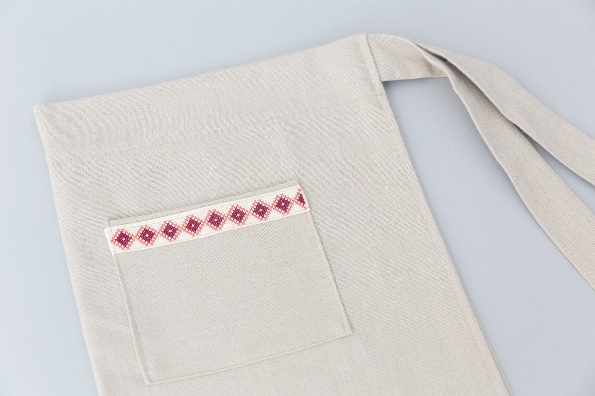 Farah Half Apron - Cream - The Sunflower Store Co