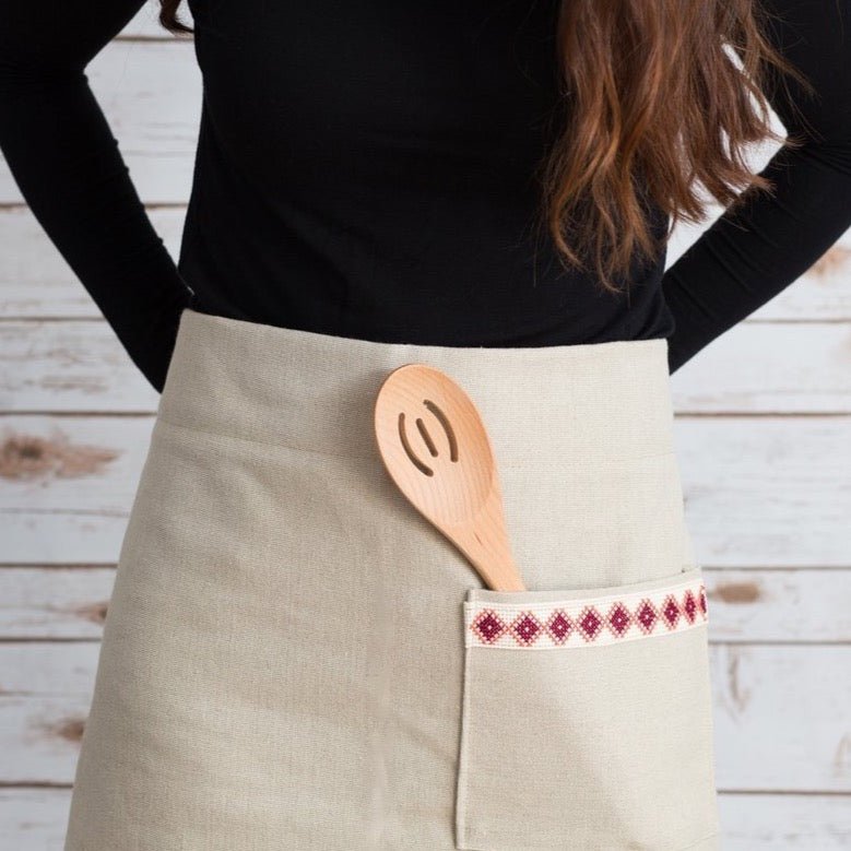 Farah Half Apron - Cream - The Sunflower Store Co