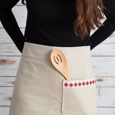 Farah Half Apron - Cream - The Sunflower Store Co