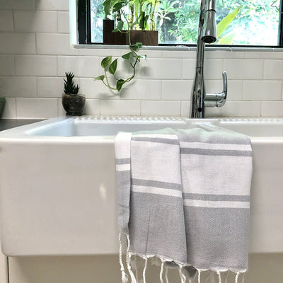 Essential Stripe Turkish Hand Towel - The Sunflower Store Co
