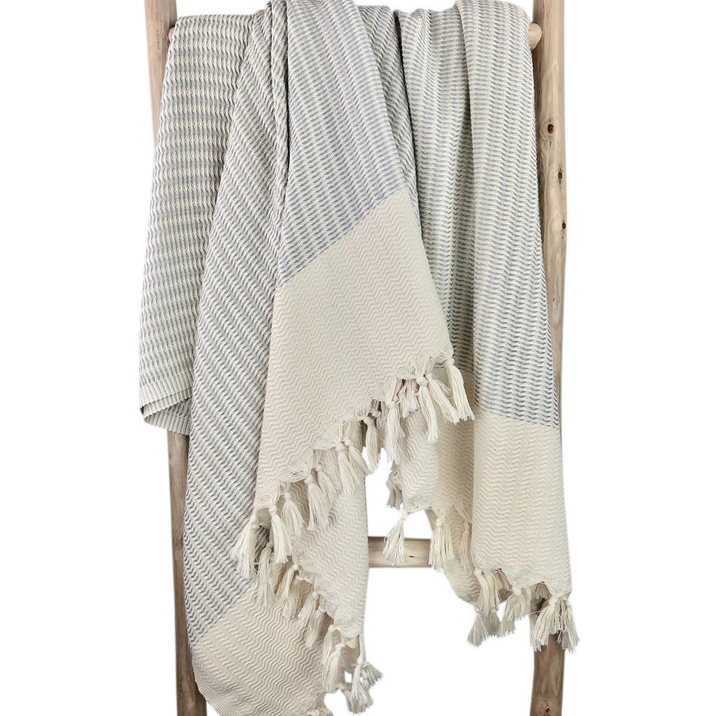 Plush Wavy Turkish Throw - The Sunflower Store Co
