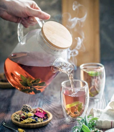 Thermo Glass Teapot 54 Fl Oz | High temperature and shock resistant - The Sunflower Store Co